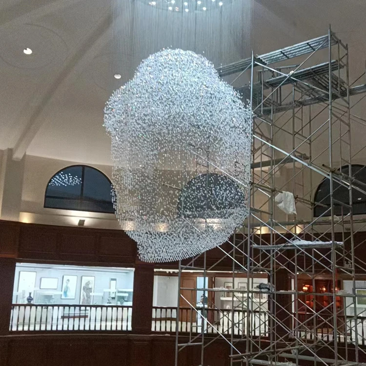 Luxury Art Design Light Figure of the Buddha Modern Pendant Lighting Decoration Hotel Wedding Lamp Crystal Chandelier