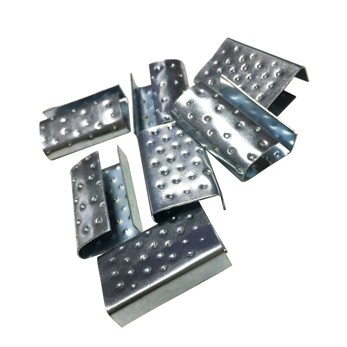 Galvanized PET Strapping Buckles Packing Seals Metal Clip For Strapping Band PET Packing Buckle