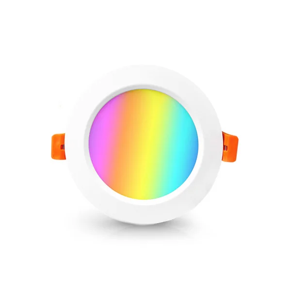 Умный потолочный светодиодный светильник 7 Вт RGB + W Wifi Tuya, работает с Alexa/Google