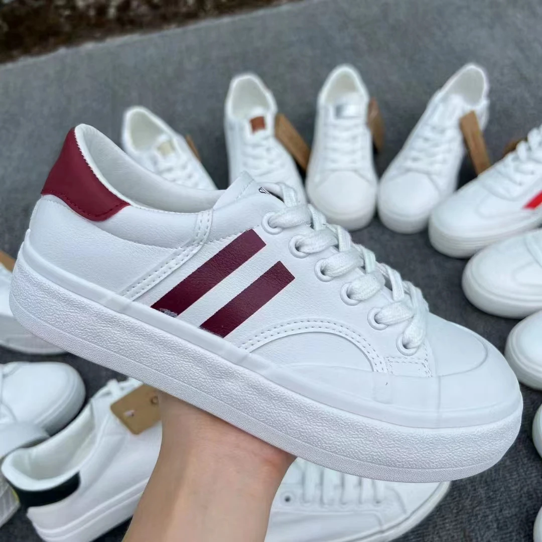 Factory Wholesale Cheap Non-Slip Lace Up Sneaker Rubber Shoes For Women Shoes Stock