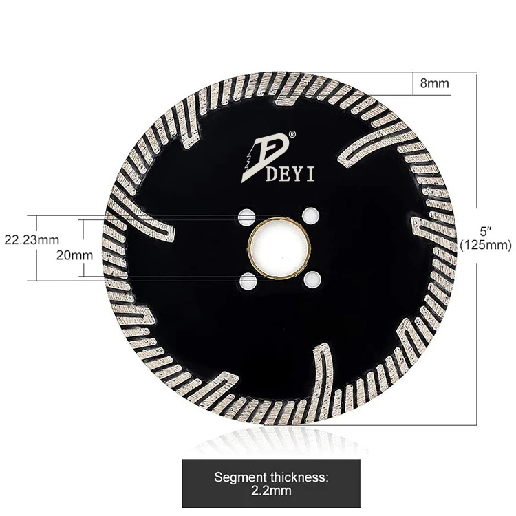 DEYI  Natural stone cutting tool granite cutting blade diamond saw blade