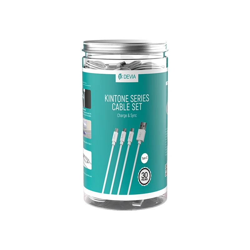 Devia фабрика 30 шт. В 1 компл. Дешевой цене сотового телефона 1 м длина зарядки кабели для передачи данных