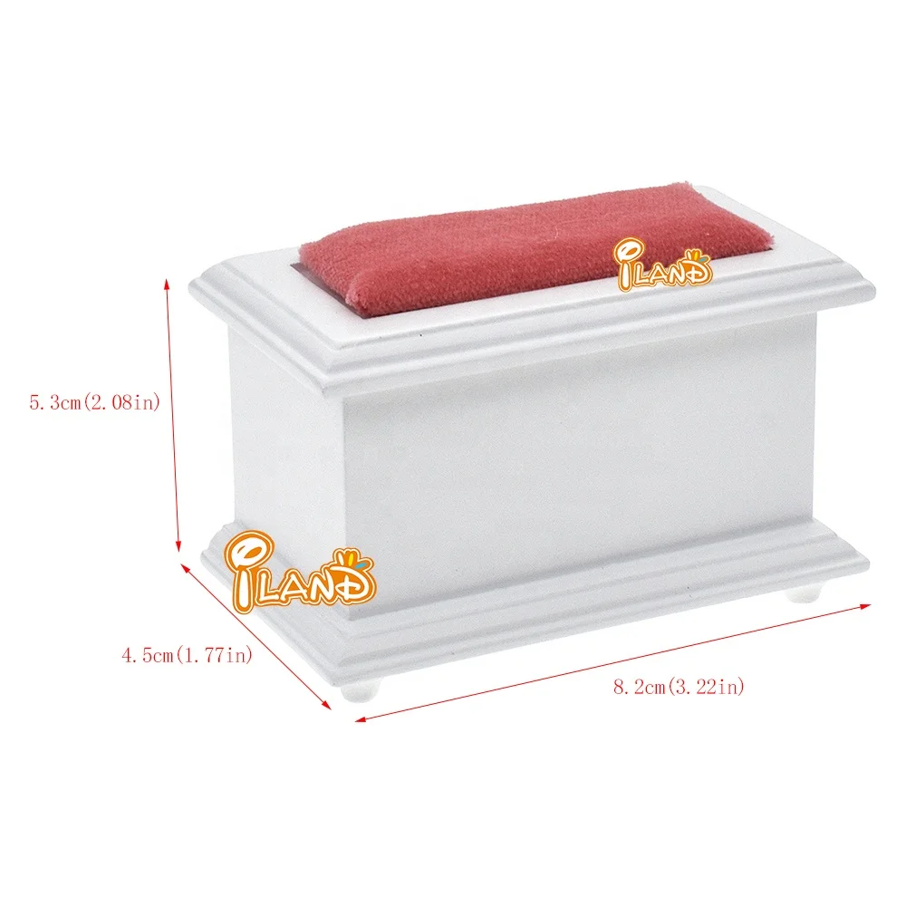 ILAND 1/12 Scale Dollhouse Furniture Miniature Accessories Baby Crib Nursery Doll House Bed Closet Rocking Chair Hobbyhorse