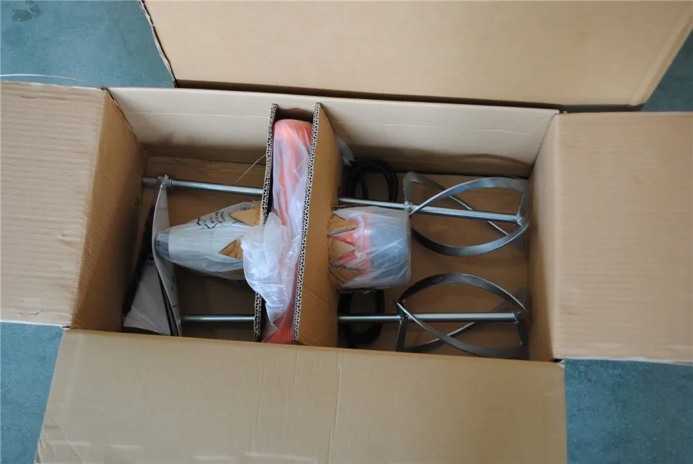 Industrial Portable Hand Mini Blender Household Automatic  Mixing Machine Putty Powder Double Rod Electric Paint Mixer