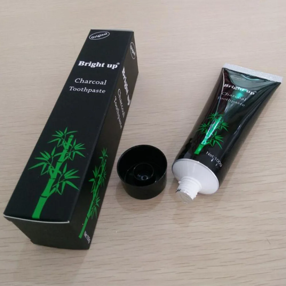 OEM Natural Fluoride Free Coconut Bamboo Activated Charcoal Teeth Whitening Toothpaste