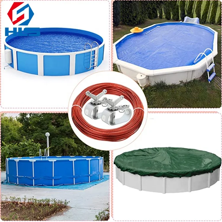 aluminum wire tensioner Pool cover cable and capstan kit combination cable tightener hardware tools set wire hose clip tightener