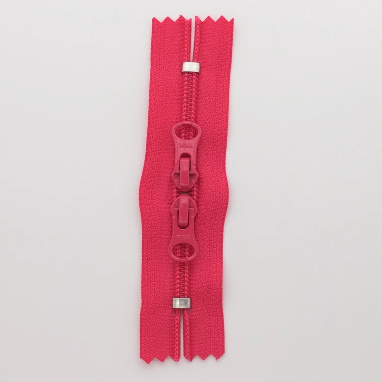 YKK Zippers Nylon Coil Double Closed End Zipper Auto Lock Slider Head to Head Puller for Bag Sewing Tent Zipper for a Jacket
