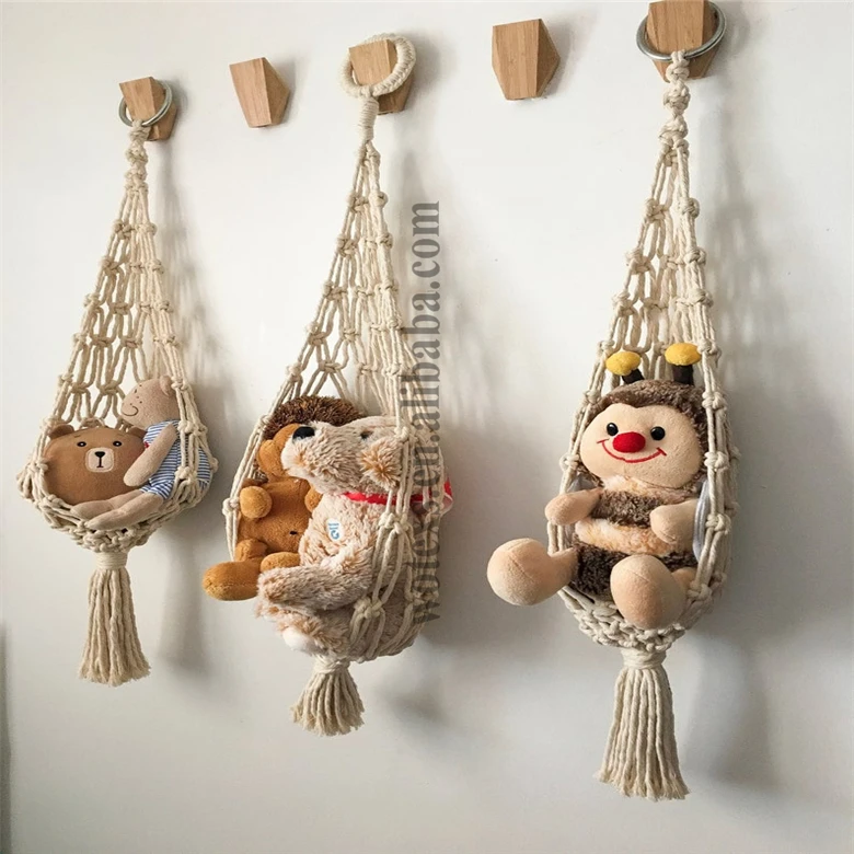 PH854 crochet cotton walling  plant Rope Macrame Garden Plant hangers boho flower baskets Macrame Wall Hanging