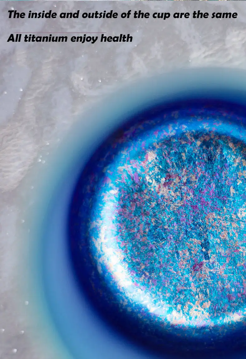 Double metal outdoor tea cup men and women coffee titanium water cup manufacturers wholesale 260Ml Titanium Bottle