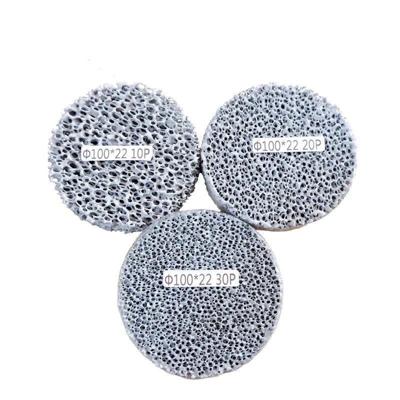 Casting and foundry porous 10-100 ppi sic ceramic foam filter alumina zirconia ceramic foam filter