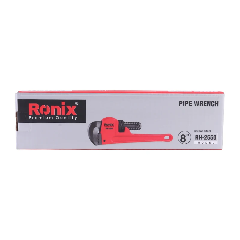 Ronix Model RH-2550 8' Professional Cast Iron Adjustable Heavy Duty Pipe Wrench