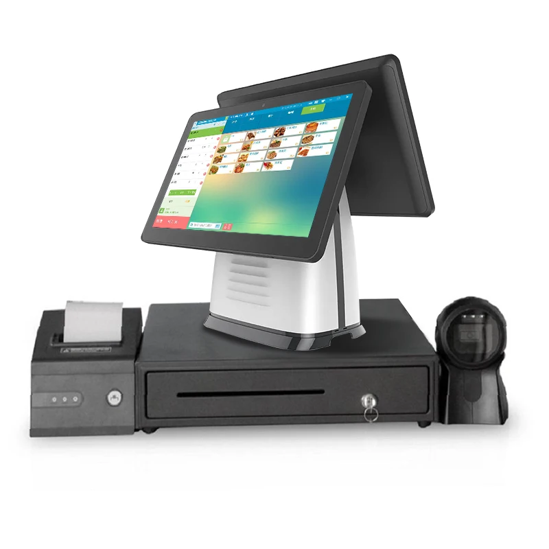Windows/android pos terminal cash register machine retail all in one pos systems supermarket for restaurants small business