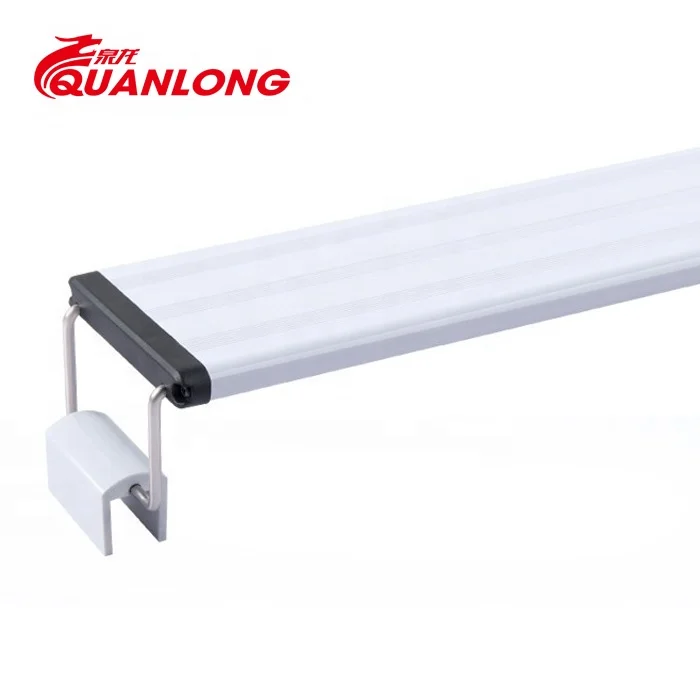 Quanlong hotsale slim led coral reef aquarium lights bracket fish tank wrgb led aquarium lights for live plant tank
