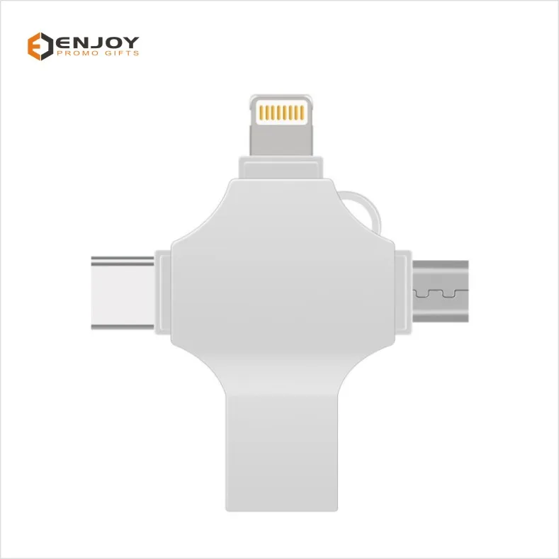 Full Capacity 2G/4G/8G/16G/32G 4 in 1/3 in 1 USB Flash Drive