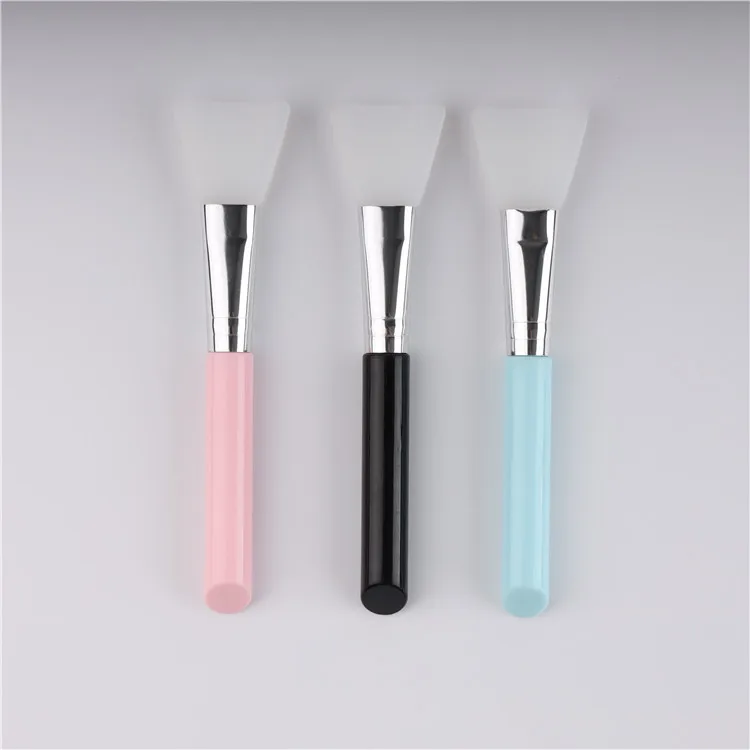 silicone face mask application brush eco mini pink
