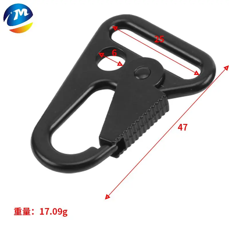 Outdoor Metal Hook Buckle Olecranon Keychain Clasp Tactical Spring Carabiner Webbing Gun Strap Sling Snap EDC Gear Metal Hook
