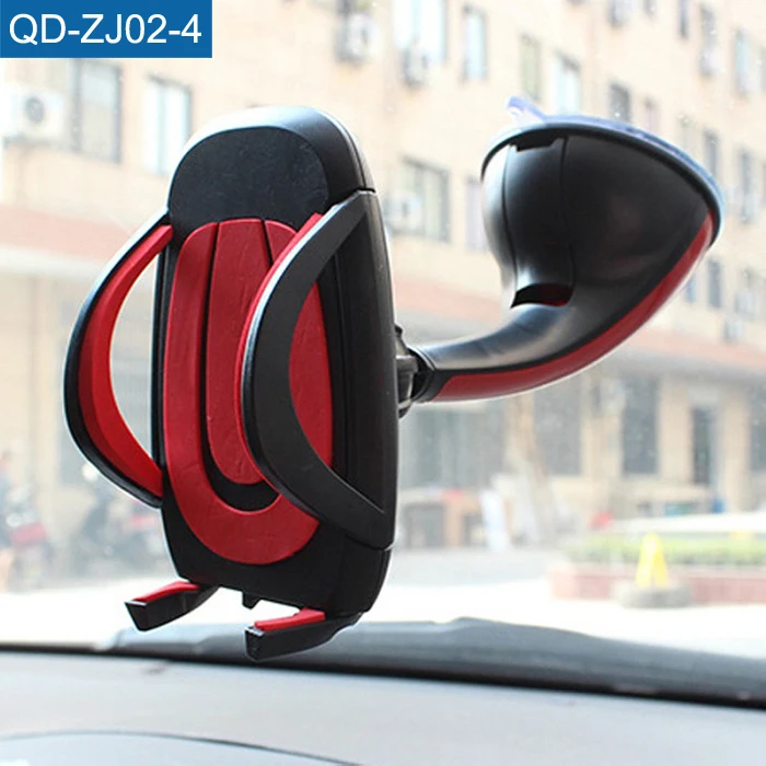 Practical Suction Base Car Phone Clamp 360 Degree Rotatable Windshield Phone Holder Shockproof GPS Bracket