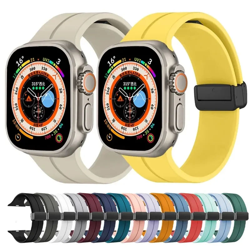 Магнитный ремешок для часов Apple watch band Ultra 38 мм 40 42 49 8 7 6 5 SE 4 3