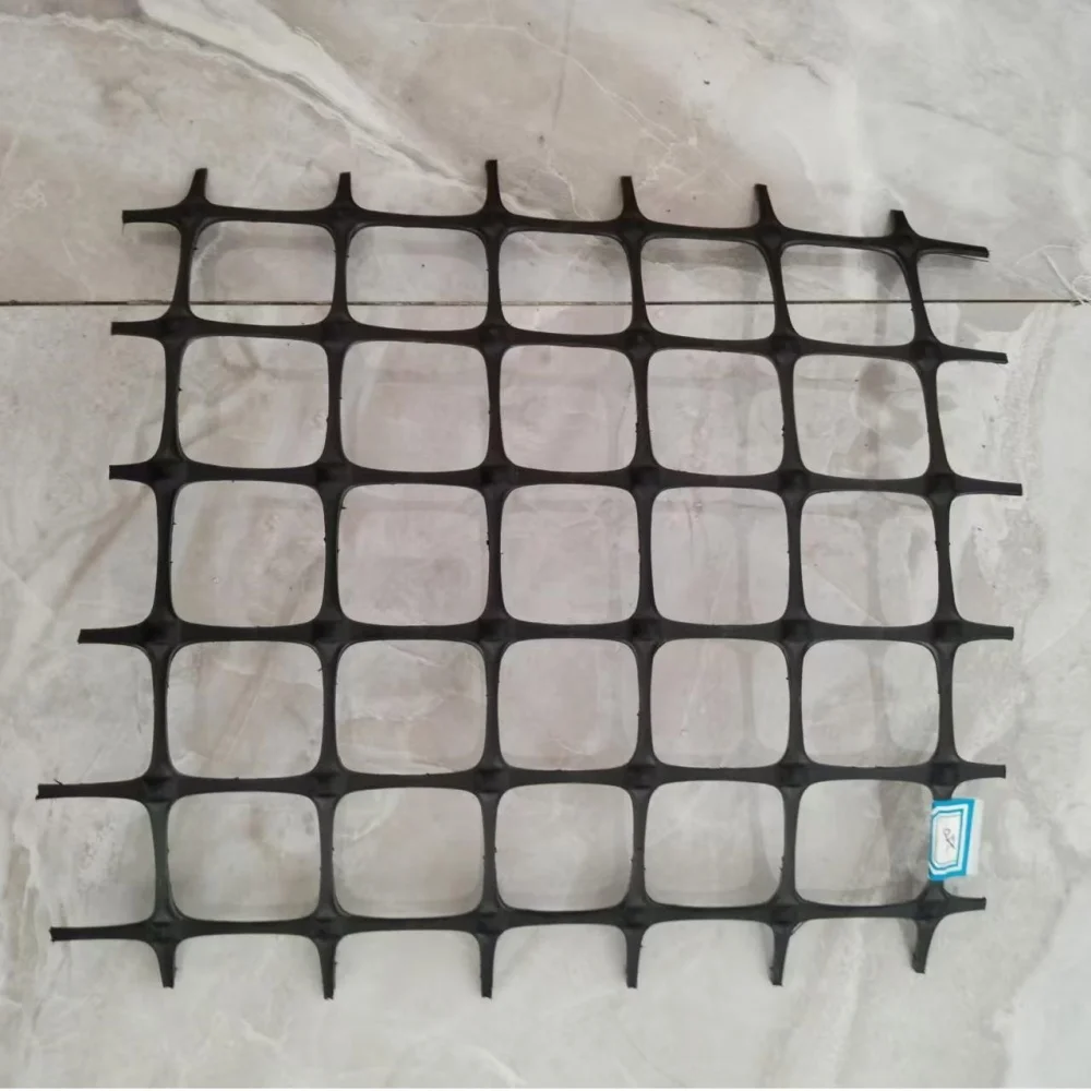 Factory Supply High Strength PP Biaxial Geogrid 20KN 30KN 40KN Plastic Building Mesh For Road Reinforcement