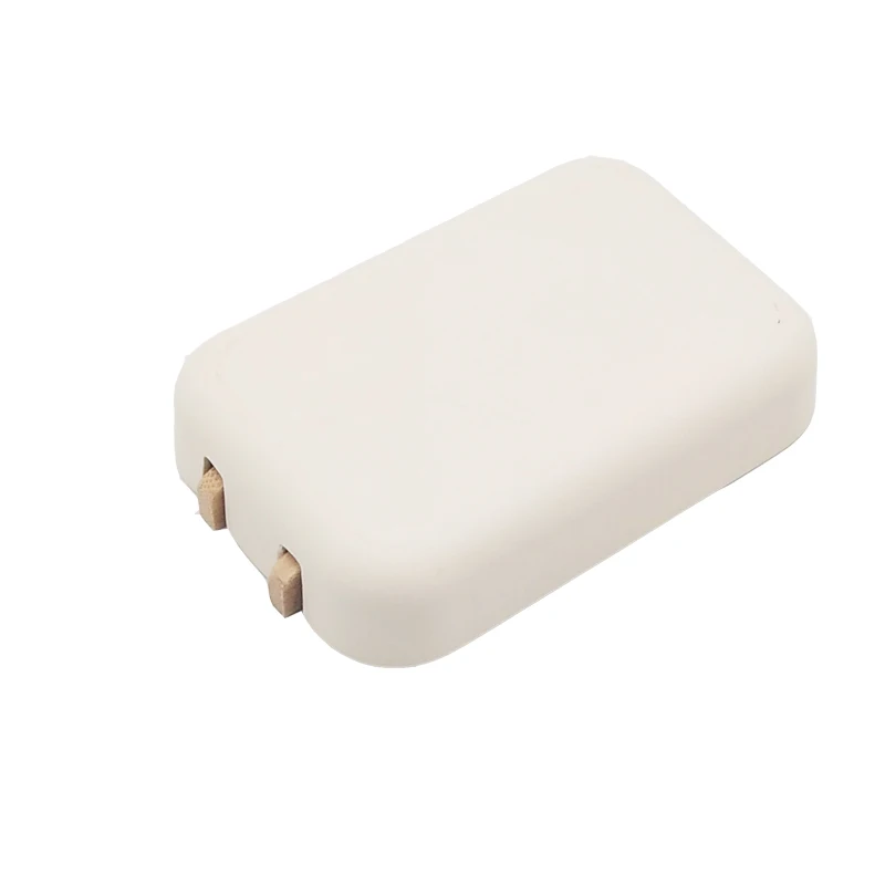 Biodegradable rectangle eco bamboo fiber self draining travel soap dish bar soap tray