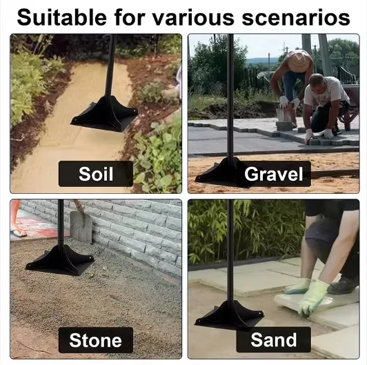 High Quality Steel Hand Tamper Tool Rubber Grip for Laborsaving Installing Pavers