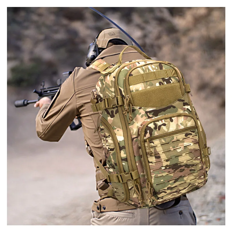 Custom Laser Cut Molle Tactical Survival Rucksack Trekking Hunting Tactical Camouflage Backpack