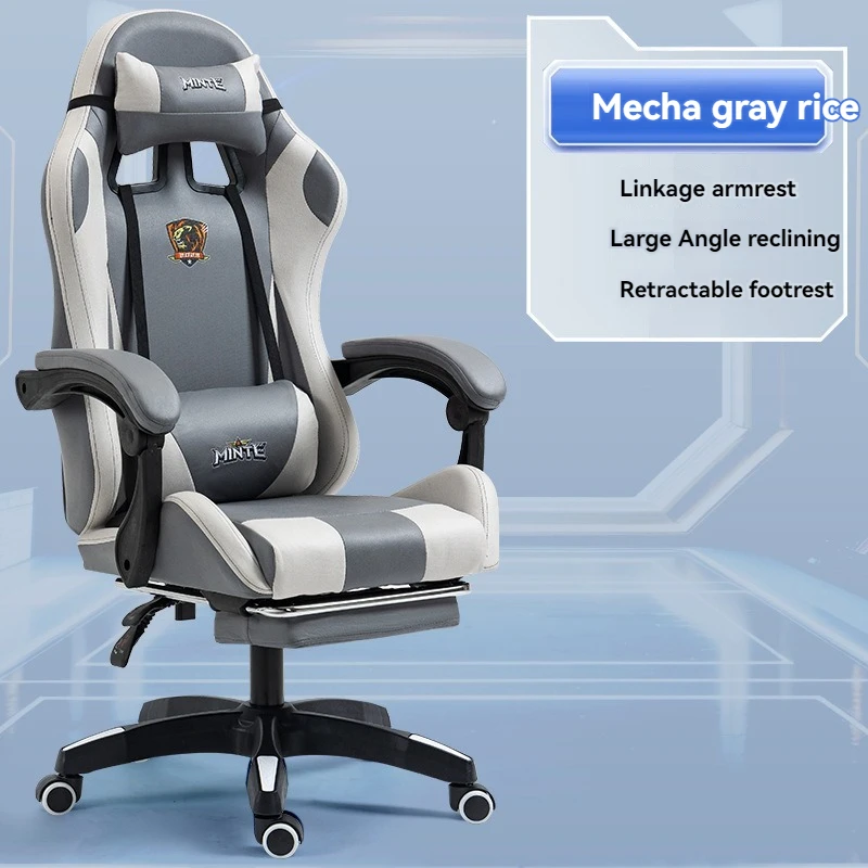 Customized Logo High Back Sillas Gamer Computer Racing Chair Adjustable Ergonomic Gaming Chair With Footrest