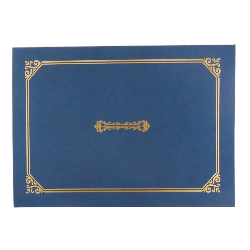 Custom Certificate Holder and Hot Print Mark, Leather Certificate Folder, School Diploma Folder
