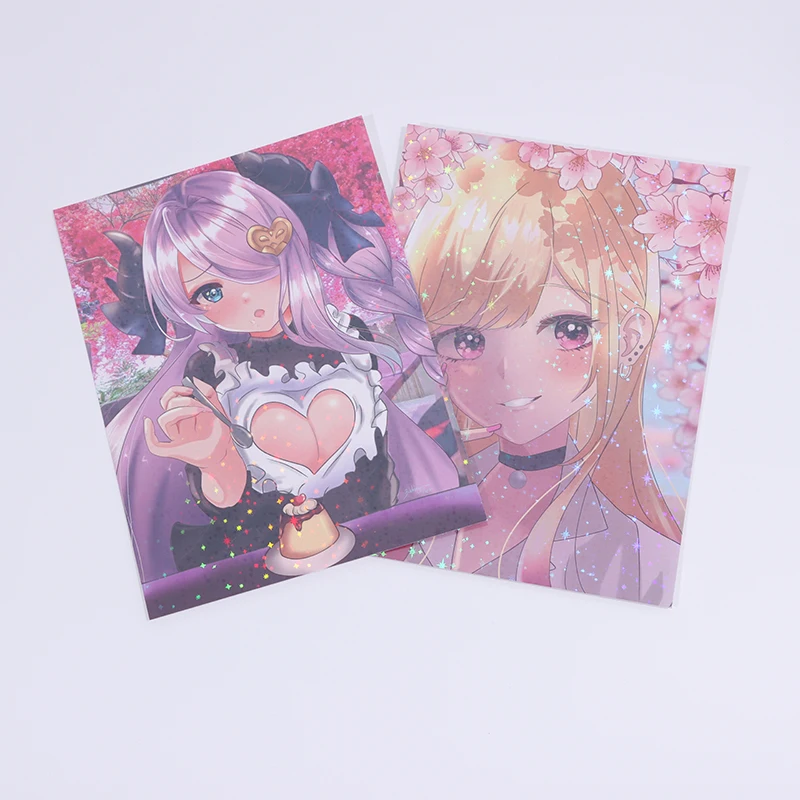 Vigreat Low MOQ Custom Your Own Design Anime Posters Cute Hologram Cartoon Poster