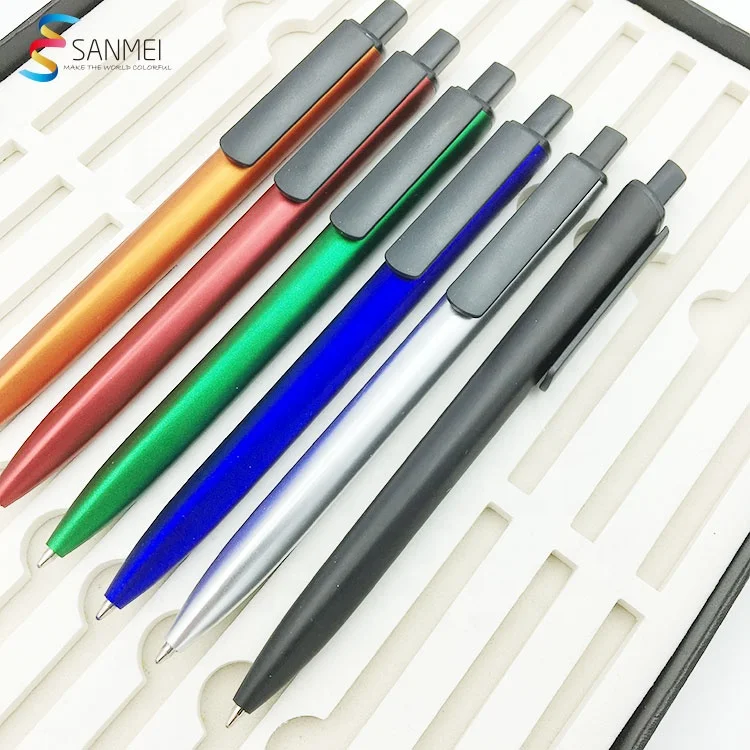 Latest OEM printing plastic retractable custom hotel logo promotional pen for advertising