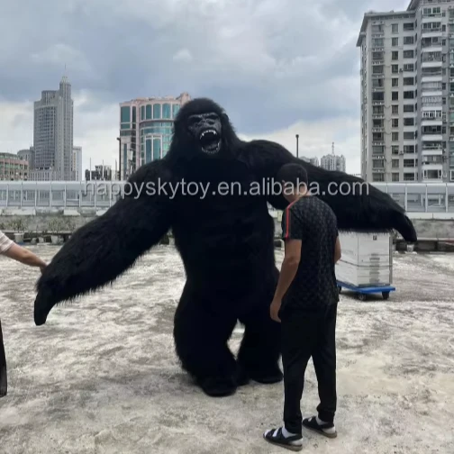 Activity cartoon costume Inflatable gorilla, black and grey inflatable gorilla costume for party