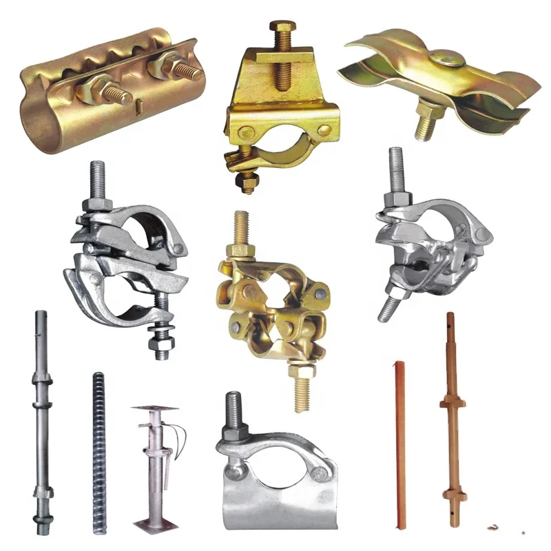 EN 74 Class B joint pin swivel double steel coupler drop forged coupler with tube