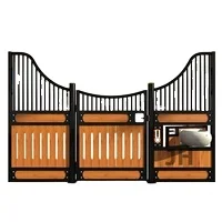 Popular Design Built to Order Horse Stable Door 10ft 12ft 14ft Bamboo Infill and Powder Coated Steel Frames