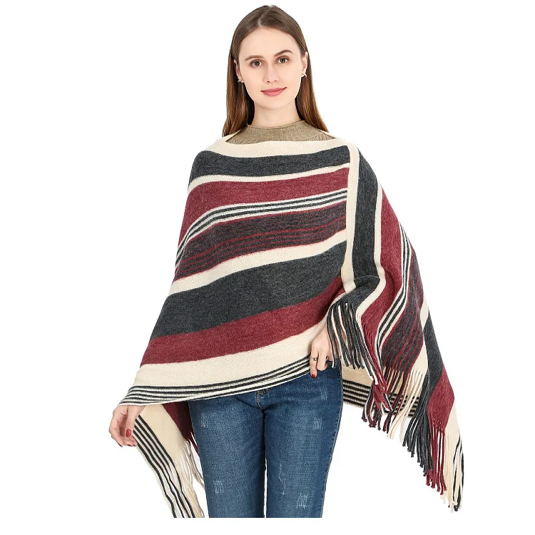 new styles fashion scarf shawl for winter sweater shawls poncho for ladies keep warm tricot knitted other scarf Factory customiz