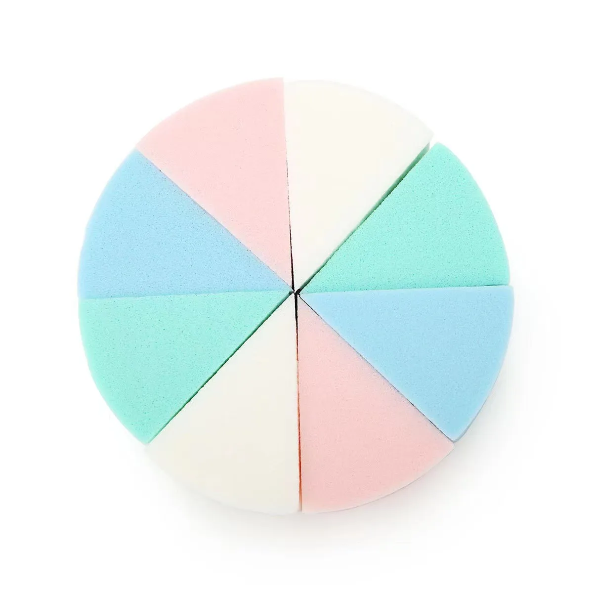 8pcs Triangle Shaped Beauty Soft Magic Cosmetic Puff Face Makeup Foundation Sponge