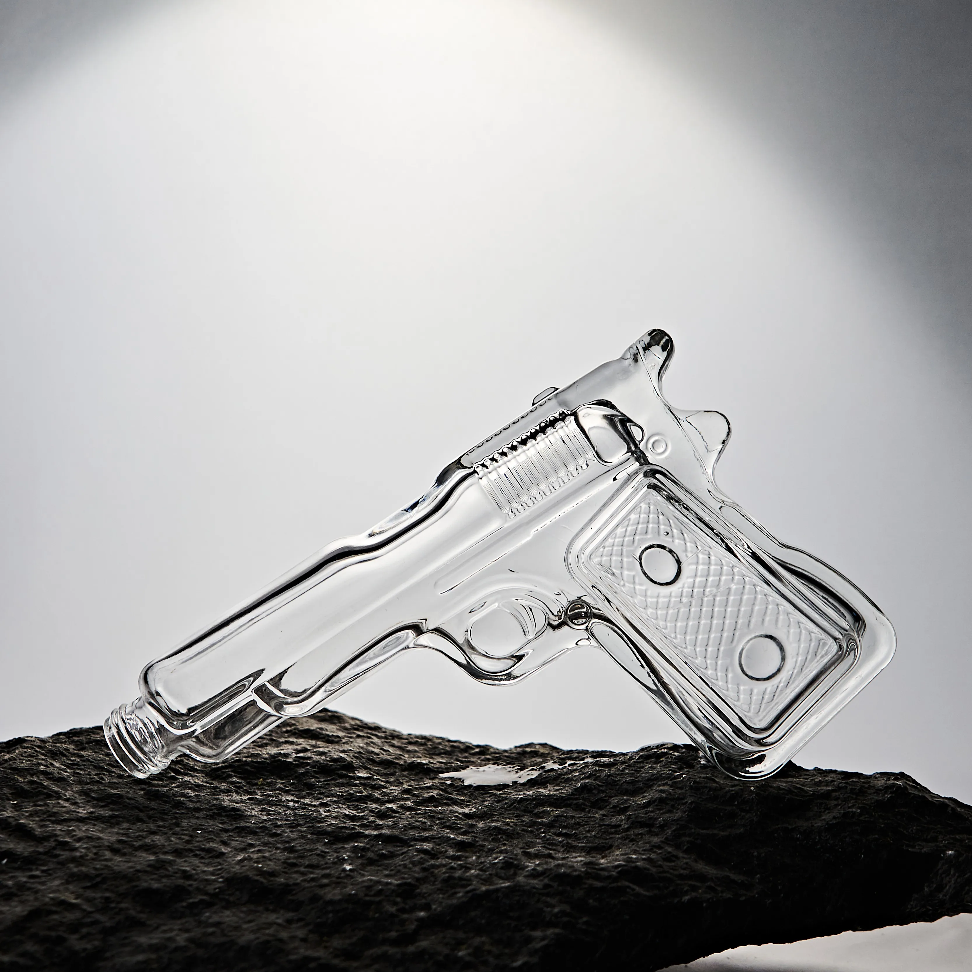 200ml special-shaped pistol glass wine bottle
