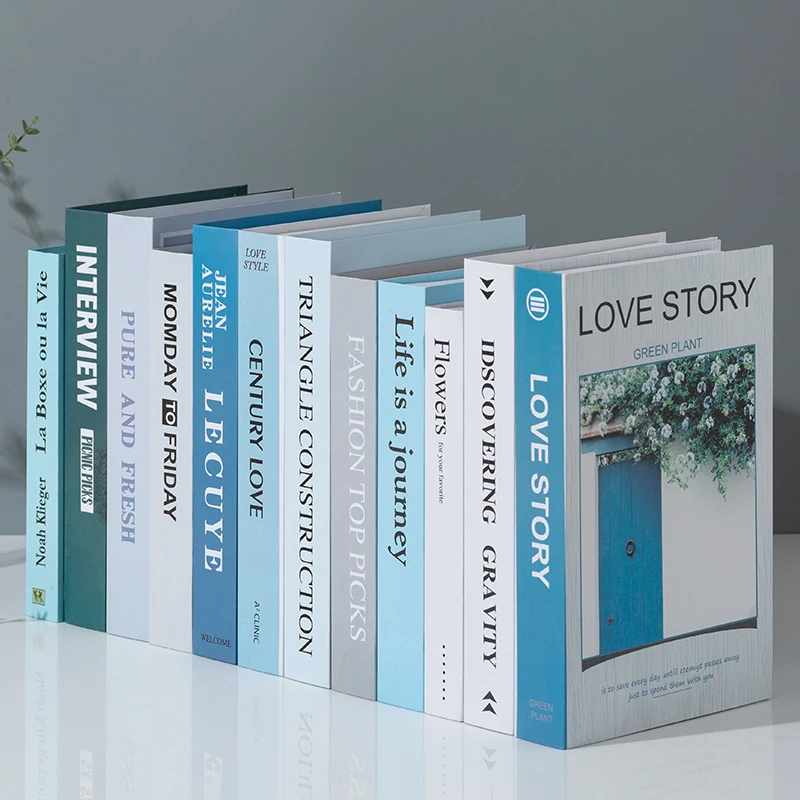 book decoration fake Well made unique design customized decoration book for home