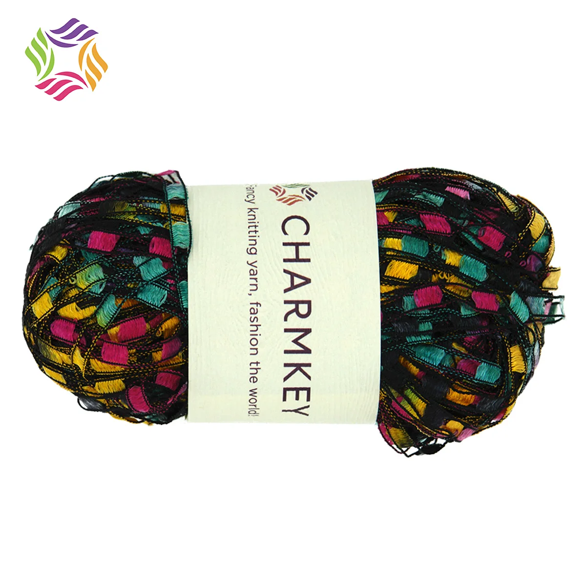 Factory Direct Selling 50g Ball 100%Polyester Trail Ladder Hand Knitting Yarn For Crochet