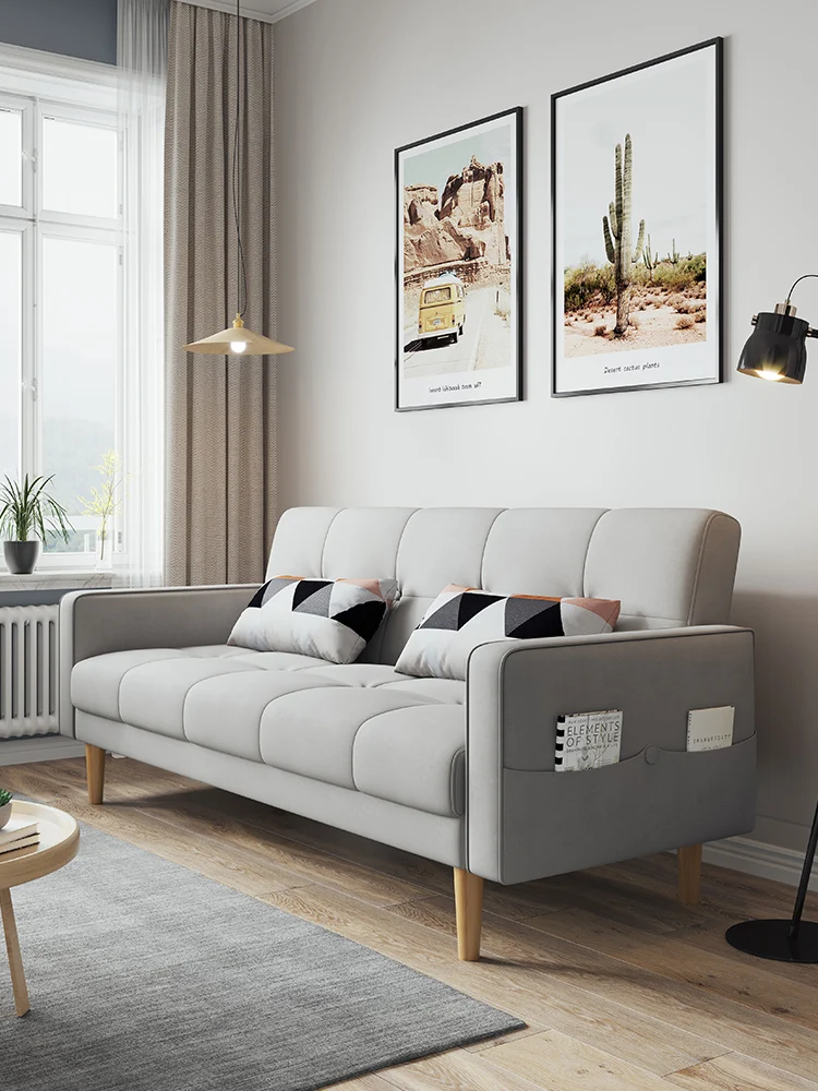 
couch custom gray living room fabric sofa furniture 2 seater modern nordic scandinavian upholstery small comfy high quality 