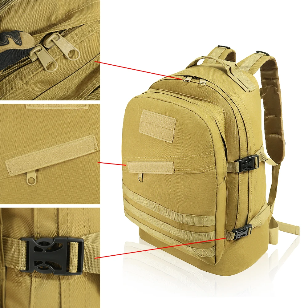 Tactical Backpack 3 Day Molle Large Assault Pack Waterproof Rucksack For Men Outdoor Hiking Camping