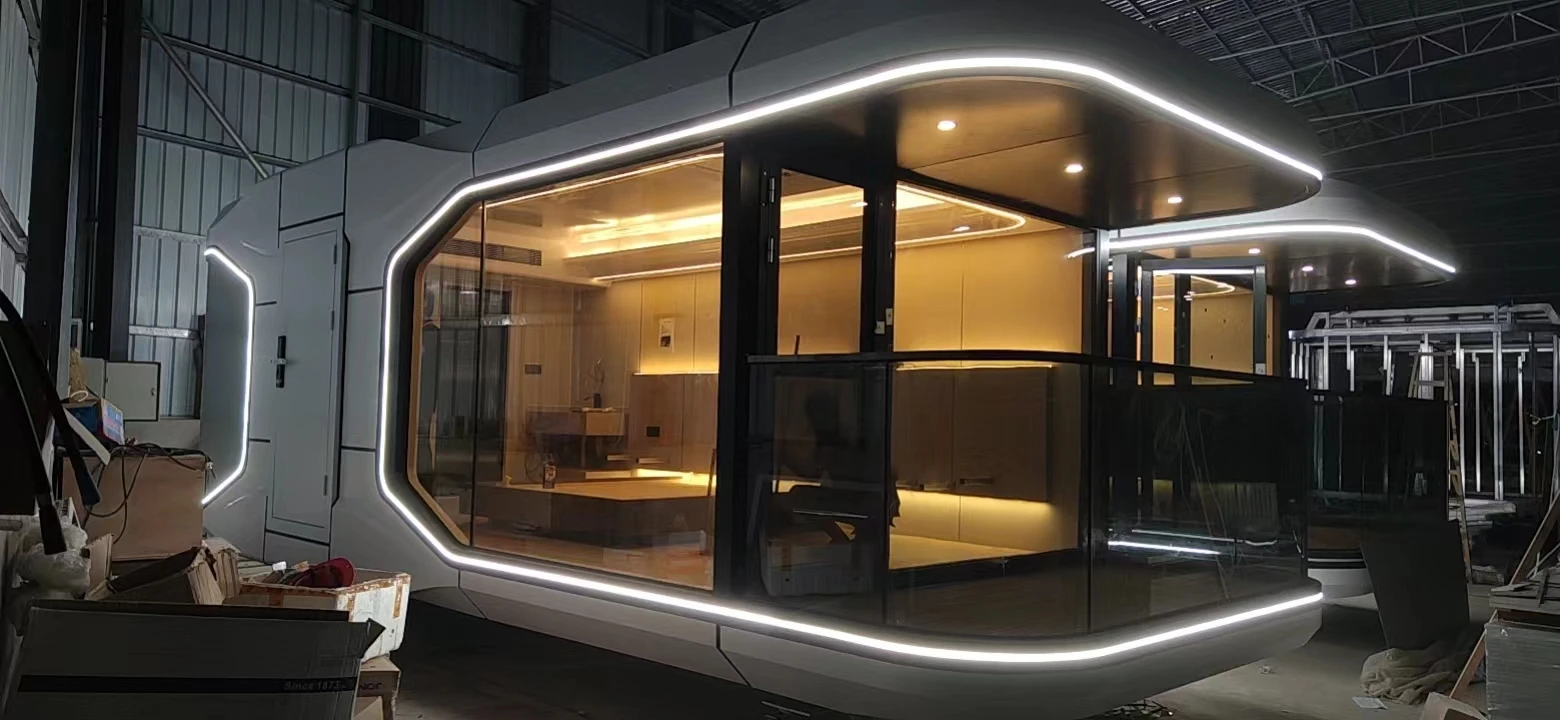 Space Capsule Beds Hote Commercial Space Outdoor Mobile Tiny house luxury Capsule House prefab houses