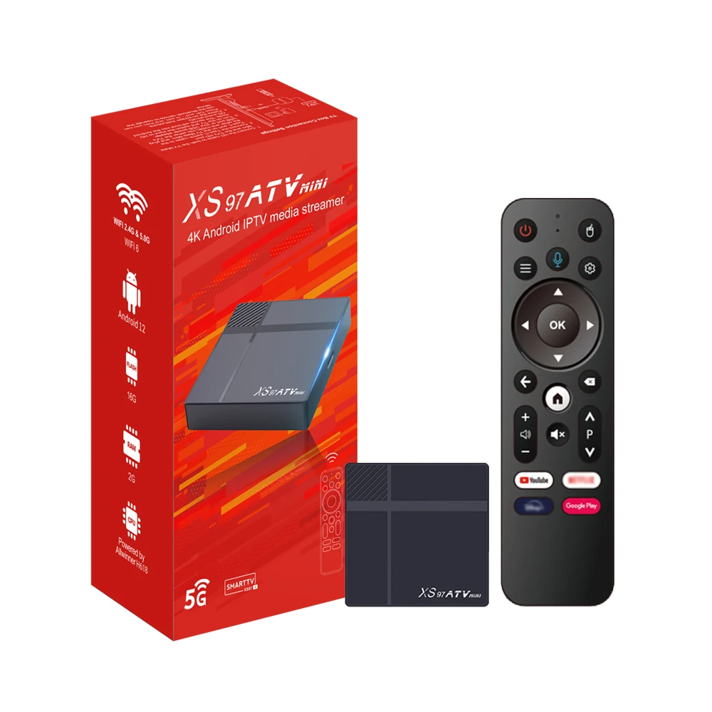 XS97 ATV MINI Allwinner H618 Wi-Fi Ultra HD 1080P 4K Private Mode HDR10+ BT 5.4 USB 2.0 Set Top Box