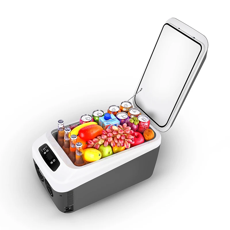 Car Refrigerator 24L Portable Electric Refrigerator with 12/24V DC and 120-240V AC  Car Fridge 12V Small Fridge for Car