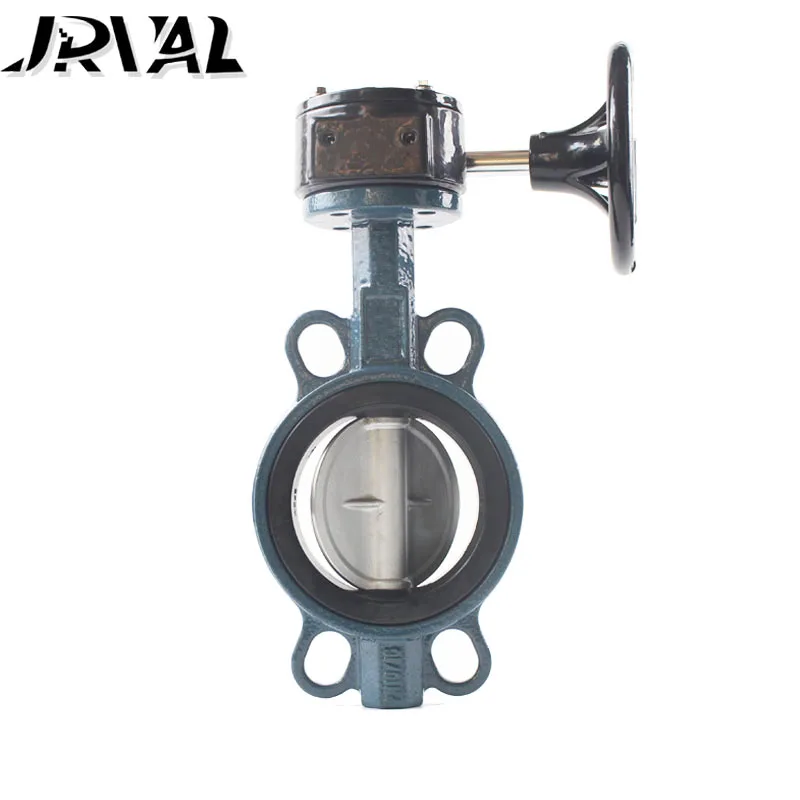 China Manual Steam Turbine Chemical Turbine Carbon Steel Disc Rubber Soft Seal 4 Inch Clamp Butterfly Valve