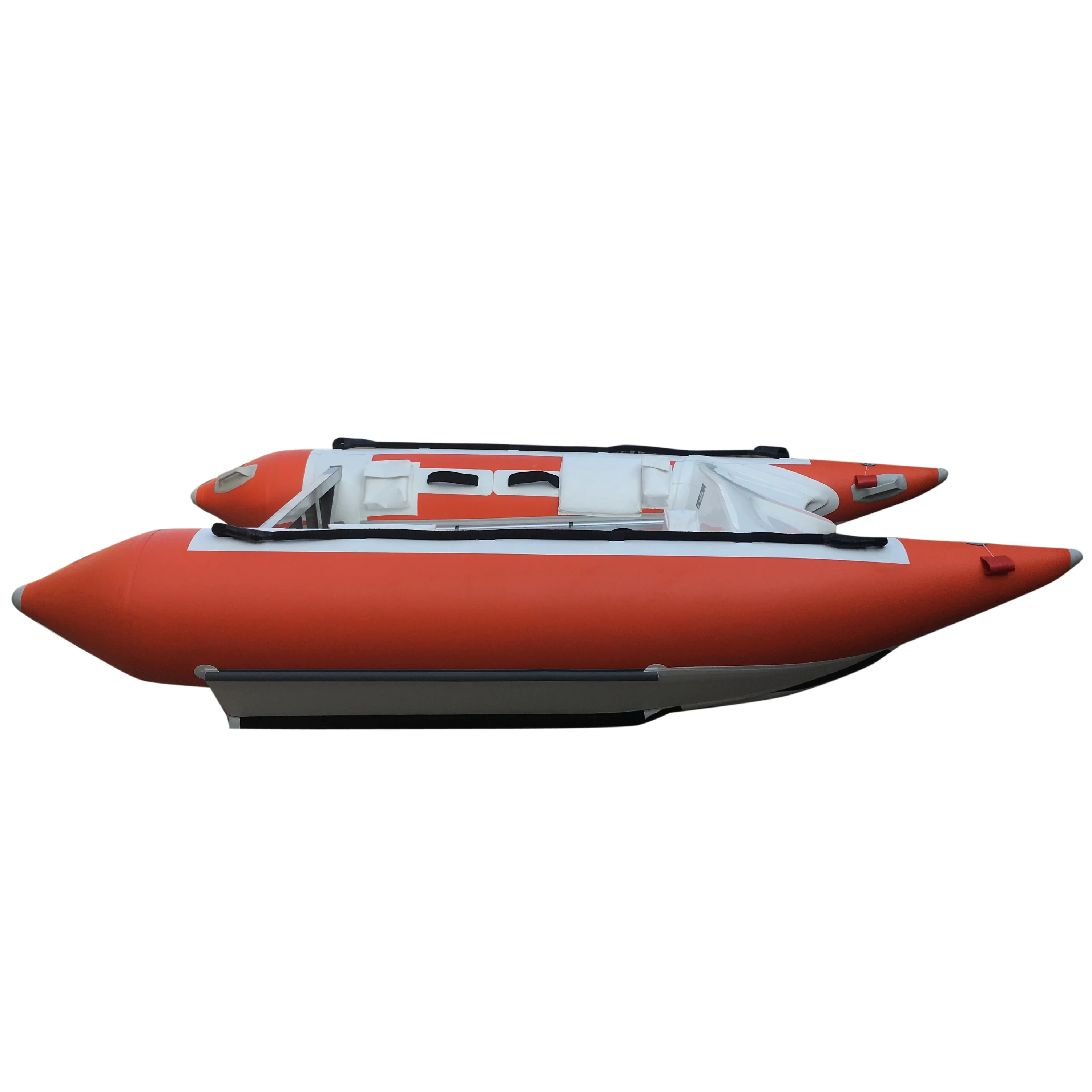 Goethe 335cm   Fishing Aluminum Bottom Rowing Boats For 2 Person GTMC330 Airbag Diameter 50cm Chinese catamaran