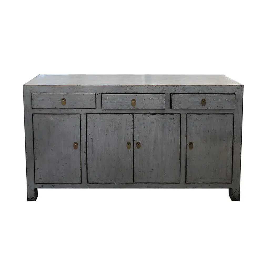 Chinese Antique Asian Recycle Wood Cabinet high Glossy Furniture