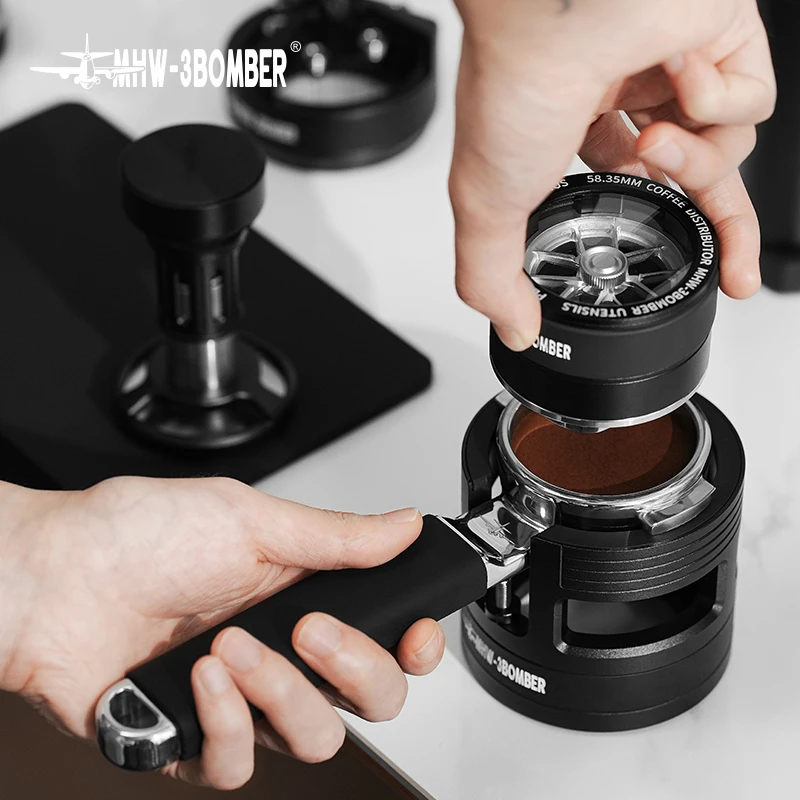 MHW-3BOMBER 58mm Yu Series-Unibody Bottomless Portafilterfor Compatible with Lamarzocco/E61 SUS304 Handle