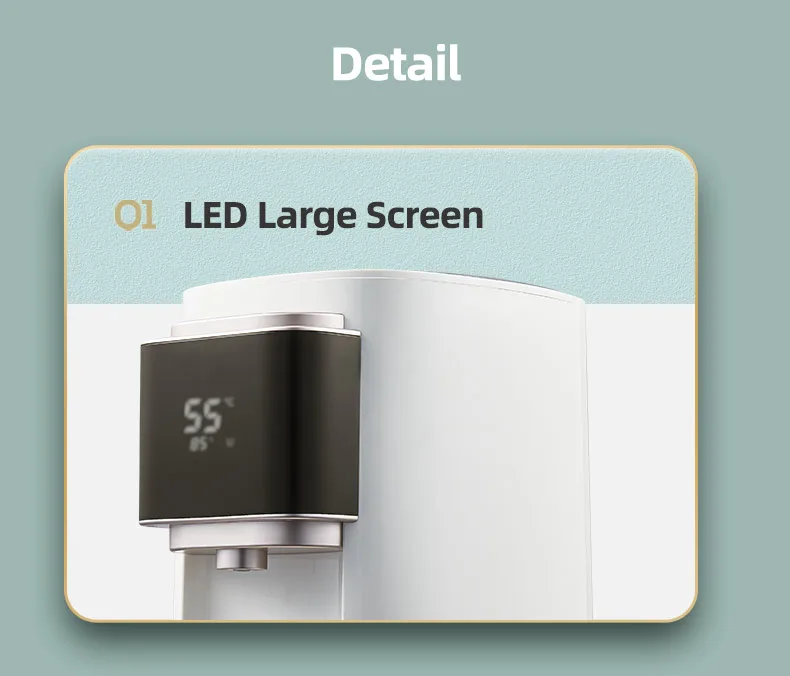 Great Choice Easy Disassembly Electric Kettle Big Hidden Button Electric Tea Kettle Adequate Intake For Water