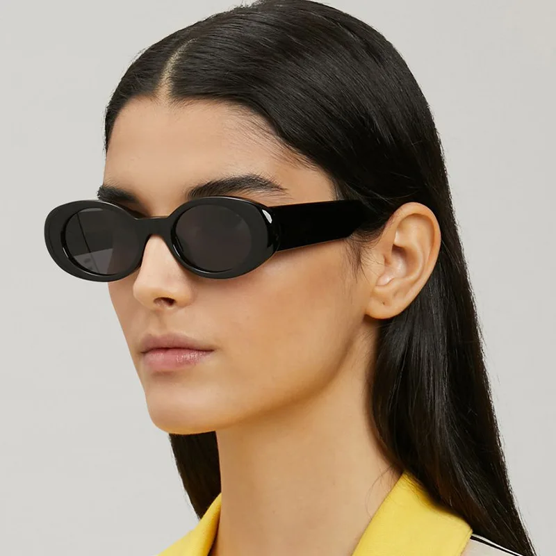 2024 Hot Sale Retro Small Frame Oval Sunglasses Women Europe And The United States Ins Street Beat Fashion Luxury Sunglasses