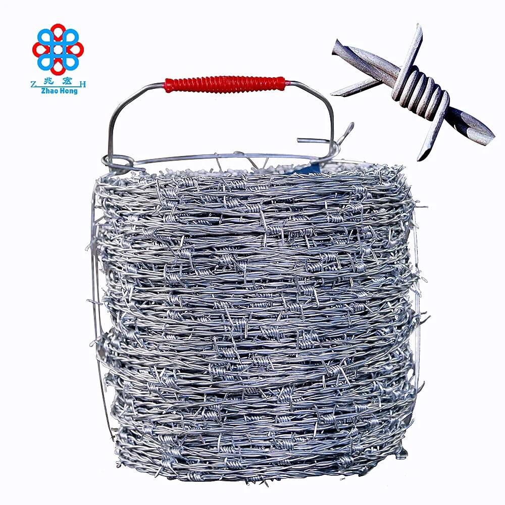 Горячеоцинкованная колючая проволока в рулоне горячая Распродажа 1 4 мм-2 6 мм производство по заказу только никогда не складывается высокое